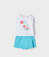 Mayoral Baby Girl Turquoise Skort Set